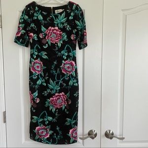 ELIZA J ELBOW SLEEVE LACE SHEATH - SIZE 2